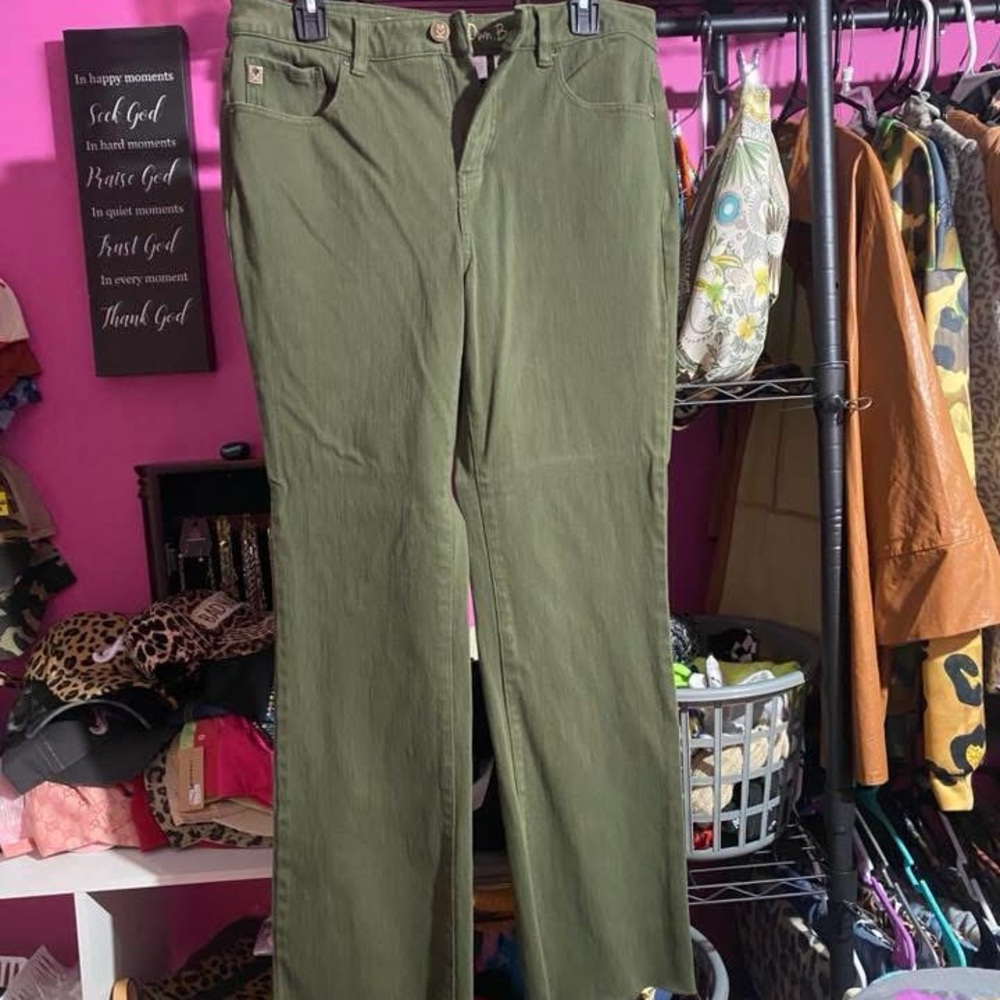 Olive Green Women's Jeans